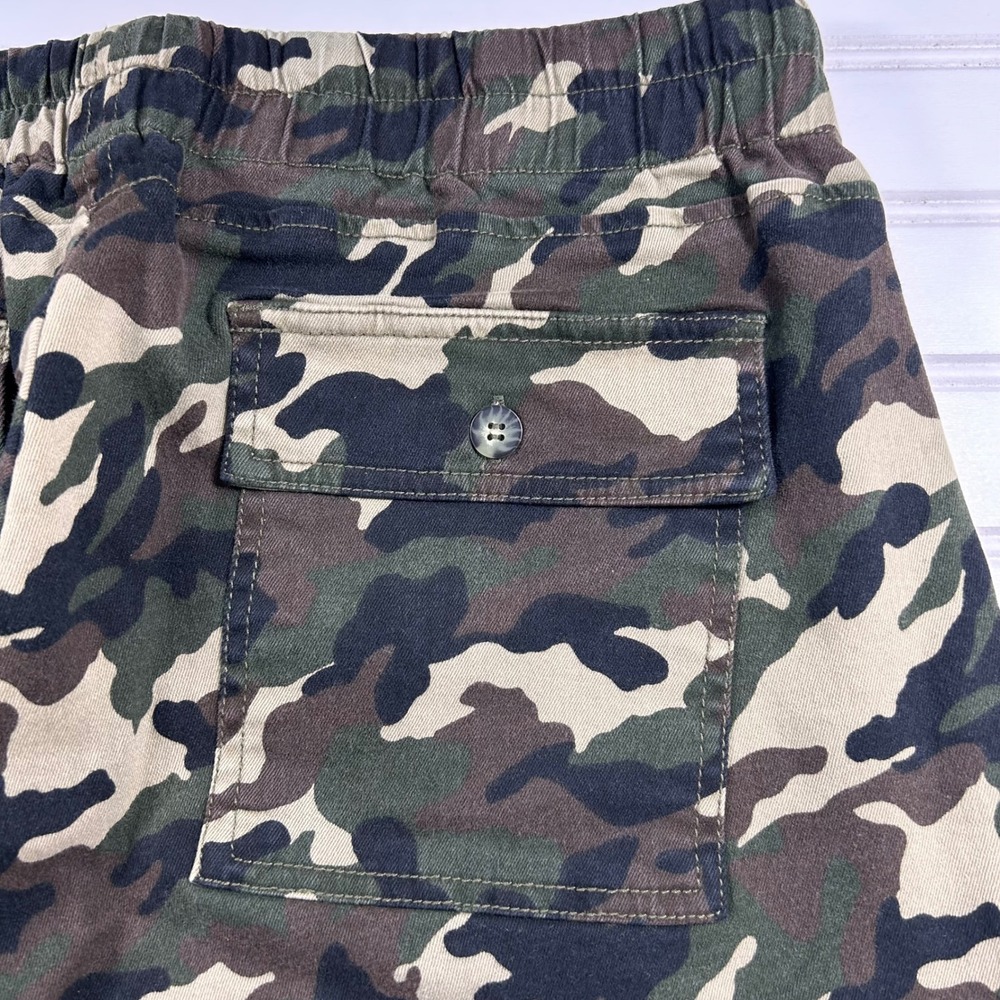 KUT from the Kloth Camo Utility Jogger Pants Womens L Green Woodland Drawstring - Picture 16 of 16